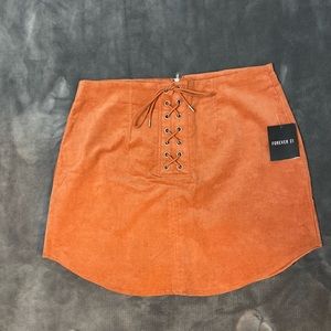 Orange mini skirt brand new tags attached from Forever 21.